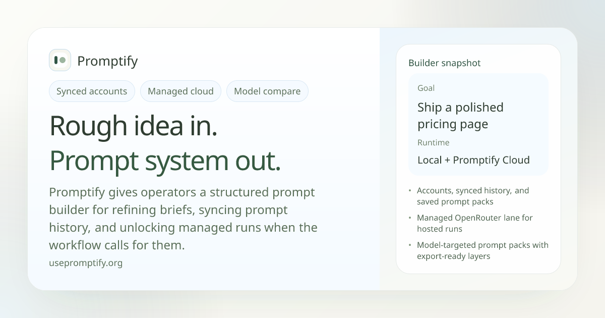 Build Prompts | Promptify